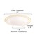 Smarty Had A Party 5 oz White with Gold Edge Rim Round Disposable Plastic Dessert Bowls 120 Bowls, 120PK 115WHG-CASE - alternate 4